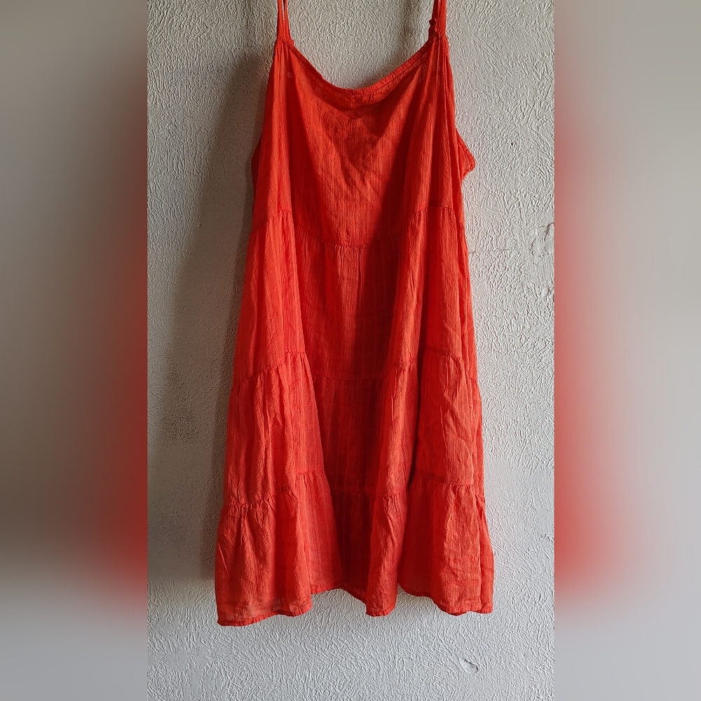 Old Navy Vibrant Orange Maxi Dress